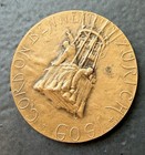 Antique Huguenin 1909 Gordon Bennett Zurich Balloon Race Bronze Medallion