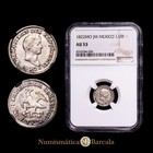 M  xico - Agust  n I Iturbide 1 2 Real  1 69 Gramosg  1822 M  xico Jm Km-301 En