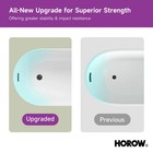 Horow 47   Acrylic Freestanding Bathtubs Oval Shaped Soaking Tub With Side Drain