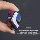 Fidget Spinner Cube Edc Toy Metallic Cube Stress Anxiety Relief For Adult