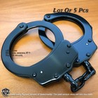 Black Hand Cuffs Lot Of 5 Pcs Security Heavy Duty Cuffs Keys Lock