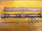Antique Singer Treadle Sewing Machine Wood Three Drawer Frame Parts W  Screws
