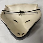 Vintage 80s  Signed Ceramic Black Cat Eyes Panther Mask Wall Hanging Jungle