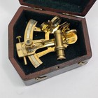 Vintage Maritime Brass Nautical Sextant Kelvin Hughes London 1917 Reproduction