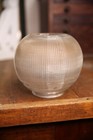 Antique Holophane Shade Ceiling Light Fixture Lamp Glass Globe Victorian Vintage