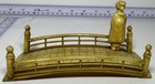 Vintage Japanese Celluloid Figurine Geisha On Bridge Made In Japan Read