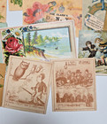 Victorian Trade Card Mixed Lot Ephemera Scraps Scrapbook