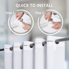 No Hook Fabric Shower Curtain small Stall Shower Curtain Liner bathroom Curta   