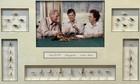 Dette Family Fly Fishing Signed Display  27  Flies Nymphs Dries Wets Framed Rare