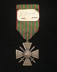 Wwi 1915 French Croix De Guerre  Palm Citation   Name On Ribbon