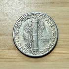 1944-d Mercury Dime 10c Silver - Very Fine  vf 