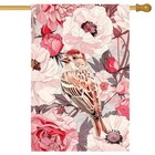 Spring Summer Garden Flag 28 X 40 Inch Large Bird Flora House Flag For Yard 