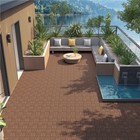 Pack Of 27 Wood Interlocking Flooring Tiles Deck Tiles For Outdoor Indoor  Used