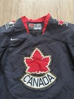 Vtg Nike Official Team Canada Hockey Jersey Iihf Mens Xl Olympic Black