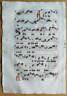 Post Incunable Leaf Music Graduale Romanum  h  - 1500