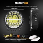 9inch Round Led Driving Work Light Fog Lamp Dual Color Drl Truck Offroad Utv Suv