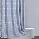  Boho Farmhouse Shower Curtain In Wrinkle 72 w X 72 l  pack Of 1  Light Blue