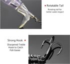     whopper Plopper Topwater Floating Fishing Lures Rotating Tail For Bass Pike D