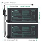 2 4 Pcs Seedling Heat Mats Digital Thermostat Controller Daisy Chain Hydroponic