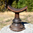 Antique African Ethiopian Oromo Tribe Hand Carved Wood Headrest Ethiopia Africa