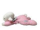 Vintage 90s Eden Pink Terry Waffle Weave Plush Floppy Lamb Lovey 11 