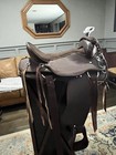 18    Western Barrel Racing Saddle Set Synthetic Leather Brown W tack-complete Set