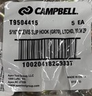 5 Pack Campbell T9504415  5 16  Clevis Slip Hook W latch Grade 70