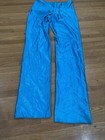 Vintage 1970s Electric Blue Stretchy Spandex Le Gambi Disco Pants Size 5