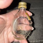 Empty Haig And Haig Pinched Old Blended Scotch Whiskey Bottle Glass With Gold 