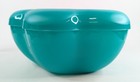 Tupperware Teal Chip   Dip Appetizer Serving Tray Bowl Set 4624a - Nwot