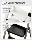 3 Step Ladder  Lightweight Aluminum Step Stool With Convenient Handgrip  Folding