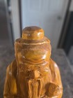 Rare Authentic  Hand Carved Boxwood Statue Confucius  10 5  In Case W  Certifica