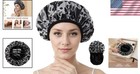 Versatile Satin Shower Cap For Women - Waterproof   Easy To Clean For Daily Use