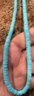 Native American Turquoise Heishi Necklace  6mm  Nacozari  Zircons  Rose Gf Beads