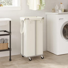 100l Rolling Laundry Hamper With Wheels Large Basket Organizer Laundry Cart With