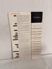 Original 1954 Jaguar Mark Vii Sedan Sales Brochure  Fold-out