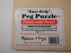 Lot 2 Melissa   Doug Wooden Handcrafted Peg Puzzles Gently Used