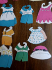 Vintage Lot Of Paper Dolls With Clothes