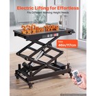 Uimoso Electric Lift Table 330lbs Capacity With Adjustable Double Scissor Design