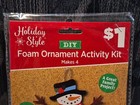 Christmas Diy 4 Snowman Foam Ornaments Holiday Style Activity Kit Craft