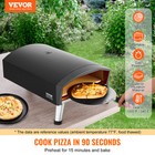 Vevor 12  Outdoor Pizza Oven Portable Gas Oven Iron Spray Foldable For Camping