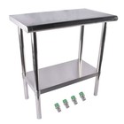 Commercial Stainless Steel Prep Table For Home Kitchen Restaurant Garage Outdoor