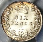 1910 Pcgs Ms 65 Edward Vii 6 Pence Gem Sterling Silver Coin  25081601c 