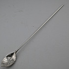 Vintage Tiffany   Co  Sterling Silver Leaf Mint Julep Iced Tea Spoon Straw  69ea