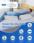Fanwer Positioning Wedge Pillow For Side Sleeping  3 In 1  19 69  off-white Gray