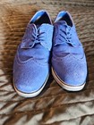 Mens Alpine Swiss Blue Suede Dress Shoes Genuine Leather Top Size 7 Mens