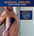 Bakblade 2 0 Elite Plus - Diy Back Hair Removal   Body Shaver Shave Wet dry New