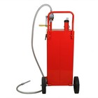30 Gallon Gas Fuel Diesel Caddy Transfer Tank Rotary Pump Oil  hose