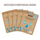 30 Hydrating Hyaluronic Acid Infused Sheet Mask  5 Sheet Masks Included