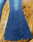 Rock   Roll Denim Women   s 27x30 High Rise Bell Bottom Blue Flare Jeans